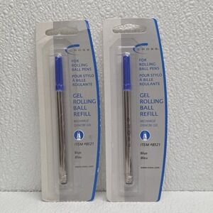 New Old Stock Cross Gel Rolling Ball Blue Ink Pen Refill 8521 Set Of 2
